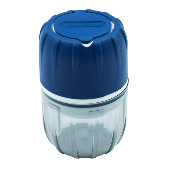 MAXGRIND Pill Crusher and Pill Grinder - Pill Crusher for Small or Large Pills and Vitamins to Fine Powder, Pill Pulverizer Grinder, Medicine Grinder with Medicine Cup, Pill Storage (Blue)