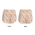 thumbnail image 3 of Balery Autumn Pantalones cortos deportivos para mujer con forro y dos bolsillos, elásticos, para entrenamiento, gimnasio, yoga-X-Large, 3 of 7