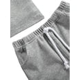 thumbnail image 3 of Spewahor 2 Pcs Newborn Summer Outfits Toddler Boys, Baby Solid Color Round Neck Tank Tops with Pocket + Drawstring Shorts 0-24 Months 1-3T, 3 of 7