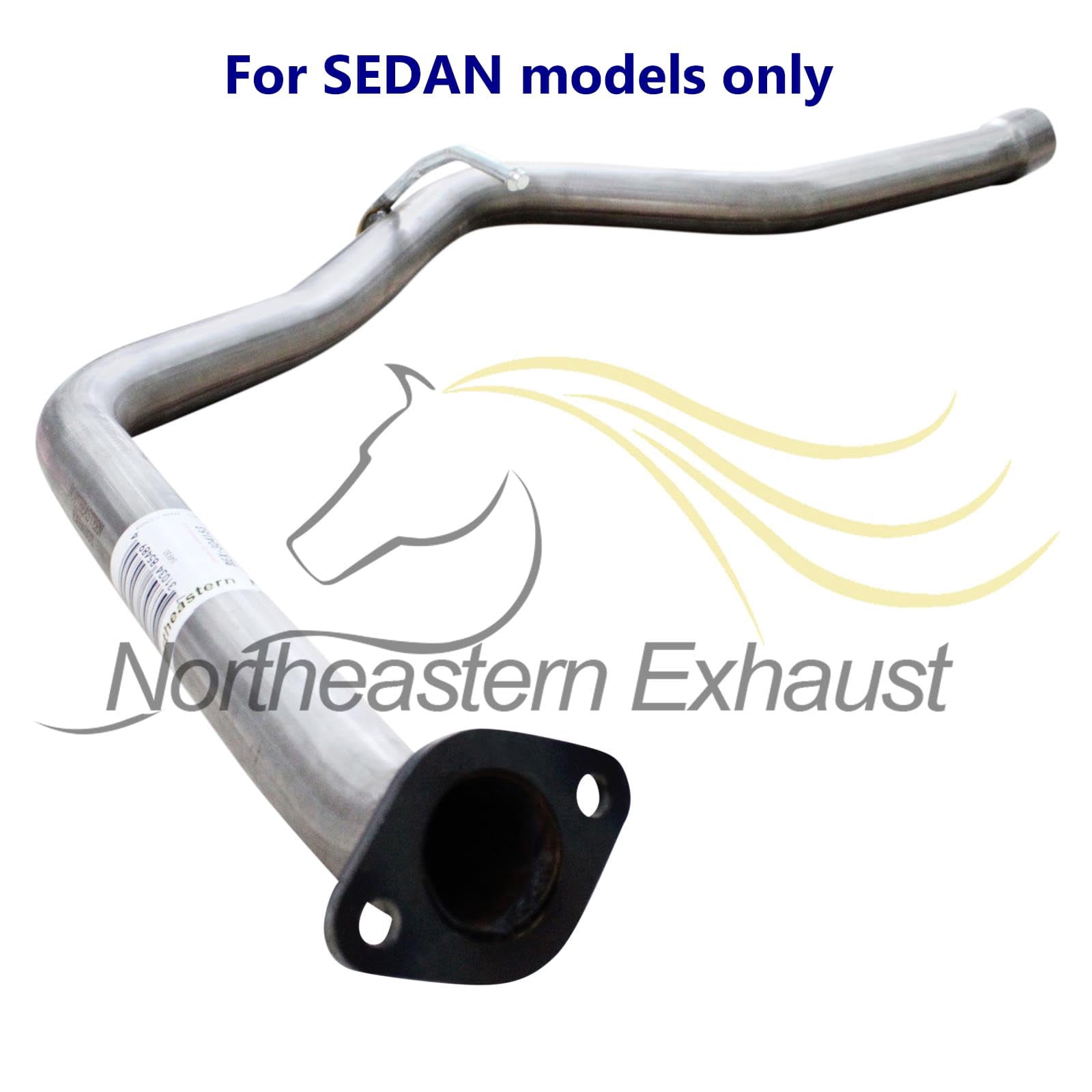 Northeastern Exhaust Muffler and Resonator Pipe Fits 2012-2016 Subaru Impreza 2.0L Sedan - Direct Fit | Stainless Steel | Includes Clamp, Gaskets, and Spring Bolts