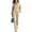 Beige, variant on Women's 2 Piece Tracksuit Set Half Zip Collared Top Contrast Stripe Elastic Waist Wide Leg Pants Loose Fit Relaxed Comfortable Casual Outfit for Fall Winter Everyday Wear Sky Blue_#1 XXL