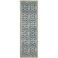 thumbnail image 4 of SAFAVIEH Cambridge Leslie Geometric Wool Area Rug, Navy Blue/Ivory, 4' x 6', 4 of 10