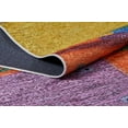 thumbnail image 4 of HongKong Grey Patchwork Polyester Area Rugs for Living Room Washable Rugs Boho Moroccan Area Rug Soft Geometric Bohemian Distressed Indoor Rug for Bedroom Dining Room Office Foldable Nonslip Rug, 4 of 9
