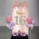 thumbnail image 5 of Banner para puerta de cumpleaños de 16 años, decoración de fondo para niñas, rosa, dorado, decoración para puerta de fiesta de 16 años, suministros para letreros, cumpleaños de 16 años, 5 of 5