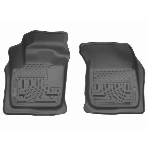 Husky Weatherbeater Floor Mats Fit 2013-2016 Ford Fusion/Lincoln MKZ Front Black 2 Pc