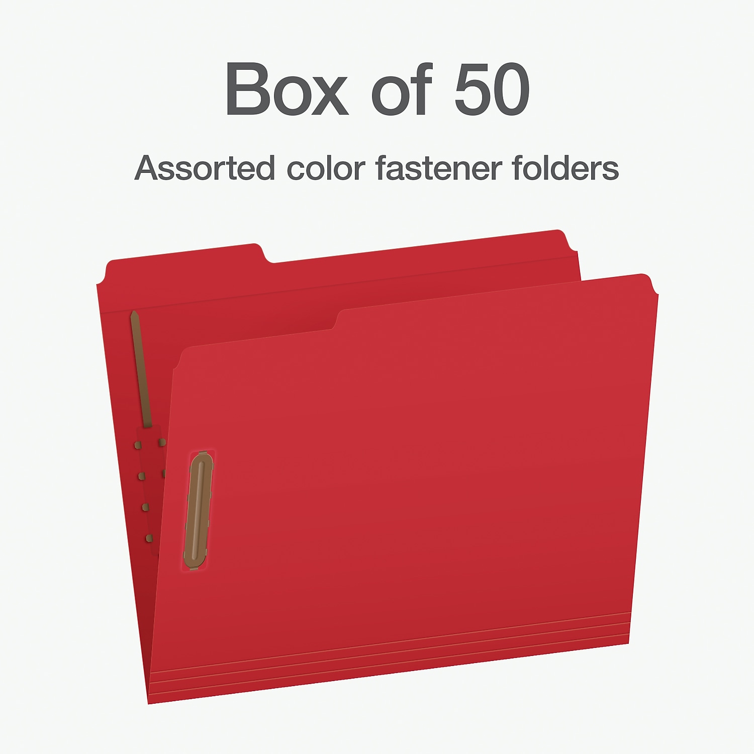 Pendaflex Heavy Duty File Folder 1-Tab Assorted Letter Size Assorted Colors 50/Box (1006957)