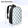 thumbnail image 2 of Salouo Turtle Print Travel Laptop Backpack,17Inch Casual Bag with Side Pockets for Men & Women Stylish Daypack for Weekender/Business/Hiking-One Size, 2 of 6