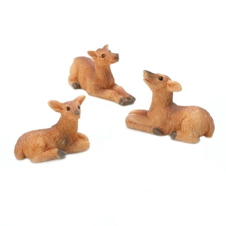 Fairy Garden Animals: Resin Mini Deer, 3 pack