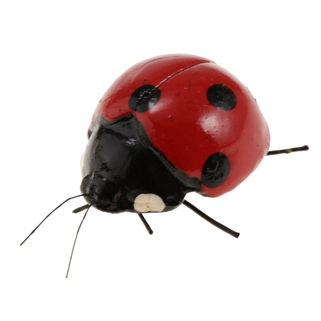 5pcs Mini Insect Bug Animal Figures Toys Joke Trick Gag Toy Ladybug 