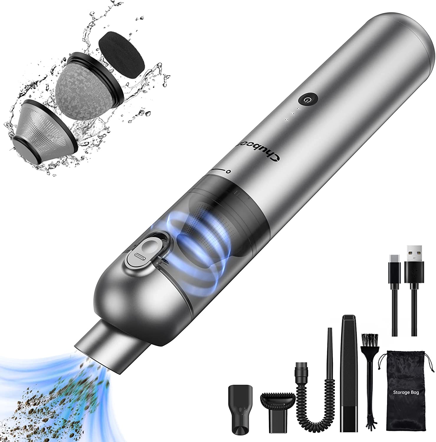 Car Vacuum Cordless Rechargeable, KIOULIK 20,000PA Brushless Handheld