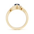 thumbnail image 2 of ANGARA Natural 1.15 Ct Marquise Sapphire and Diamond Infinity Bridal Set in 14K Yellow Gold for Women (Size-10x5mm) | September Birthstone, Anniversary, Jewelry Gift for Women | Natural Sapphire Ring, 2 of 10
