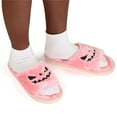 thumbnail image 6 of JeashCHAT Halloween Pumpkin Lantern Fuzzy Slippers Soft Plush Cozy Open Toe Slides Indoor Outdoor Slippers Memory Foam House Bedroom Slippers, 6 of 6
