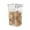 Gray, variant on LHWEN Food Storage Containers Pantry Organizer Jars Rectangular Buckle Dry Storage Jars 5 Sizes Stackable Clear Plastic Food Grade Material with Locking Lid and Silicone Seal Durable and Bpa Free