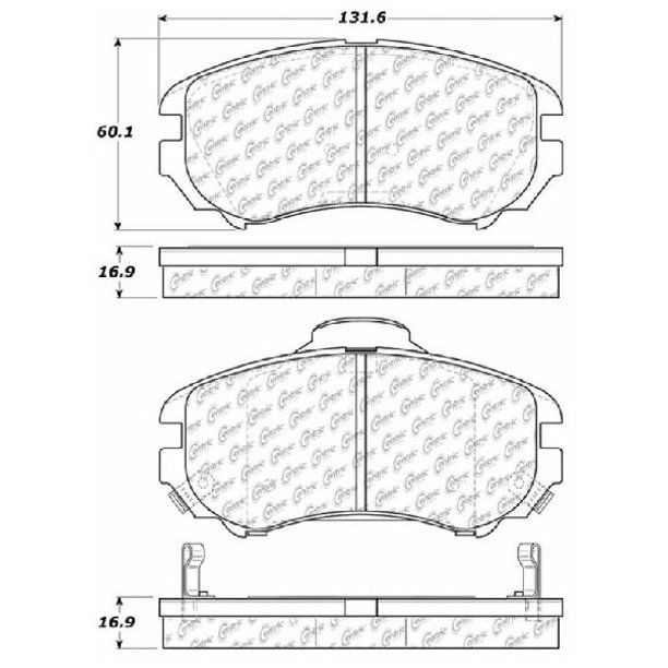 GoParts OE Replacement for 20022010 Kia Optima Front Disc Brake Pad