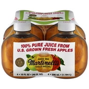 Martinelli's Gold Medal 100% Apple Juice, 10 fl oz, 4 Count Plastic Bottles