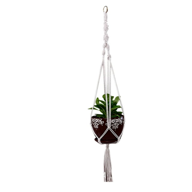 Macrame Plant Hanger Woven Decorative Flower Pot Holder Indoor Outdoor Hanging Planter Basket Handmade Cotton Rope Home Decor