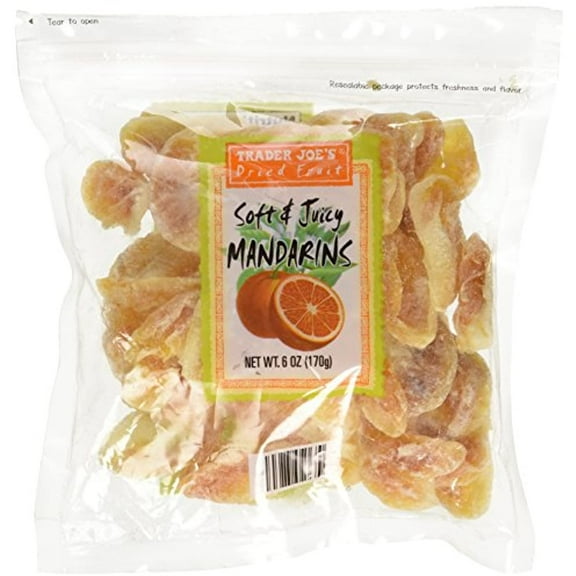 TJ Dried Fruit Soft & Juicy Mandarins 6Oz.