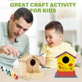 thumbnail image 5 of LotFancy Bird House Kit, DIY Wooden Birdhouse Kits for Kids and Adults to Build and Paint, 5 of 9