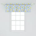thumbnail image 2 of Ambesonne Cartoon Window Valance, Watercolor Bubbles Ducks, 54" X 18", Yellow Lilac and Blue, 2 of 3