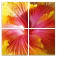 thumbnail image 2 of 24" Multicolor Canvas 4 Panels Hibiscus Photo, 2 of 3