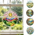 thumbnail image 2 of Beautynvta Acrylic Puzzle Suncatcher Window Hanging, 83 Pieces Sun Catcher Acrylic Puzzles, DIY Suncatchers Puzzles, Home & Garden Decor, 7.4'', (Sunset Mountain), 2 of 7