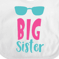 thumbnail image 4 of Inktastic Big Sister, Older Sister, Sunglasses, Sibling Girls Baby Bib, 4 of 4