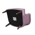 thumbnail image 6 of Maklaine Mid-Century Hardwood Tufted Accent Chair in Lavender, 6 of 16