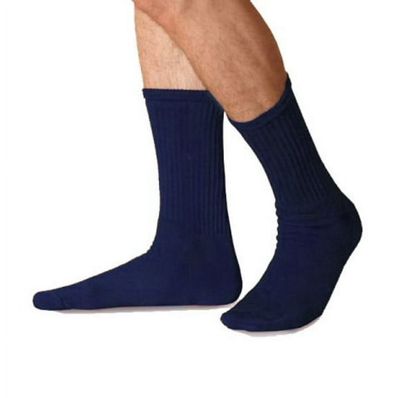 JOBST SensiFoot Diabetic Crew Style Socks 8-15mmHg (Navy) X-Small