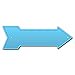 thumbnail image 3 of SignMission P-ARROW-999774 Panneau Flèche Bleu Clair 6 x 18 Po de Large, 3 of 4