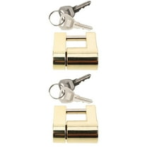 MLINS 2pcs Trailer Coupler Padlock Solid Brass Trailer Locks for Hitch Security Theft Protection