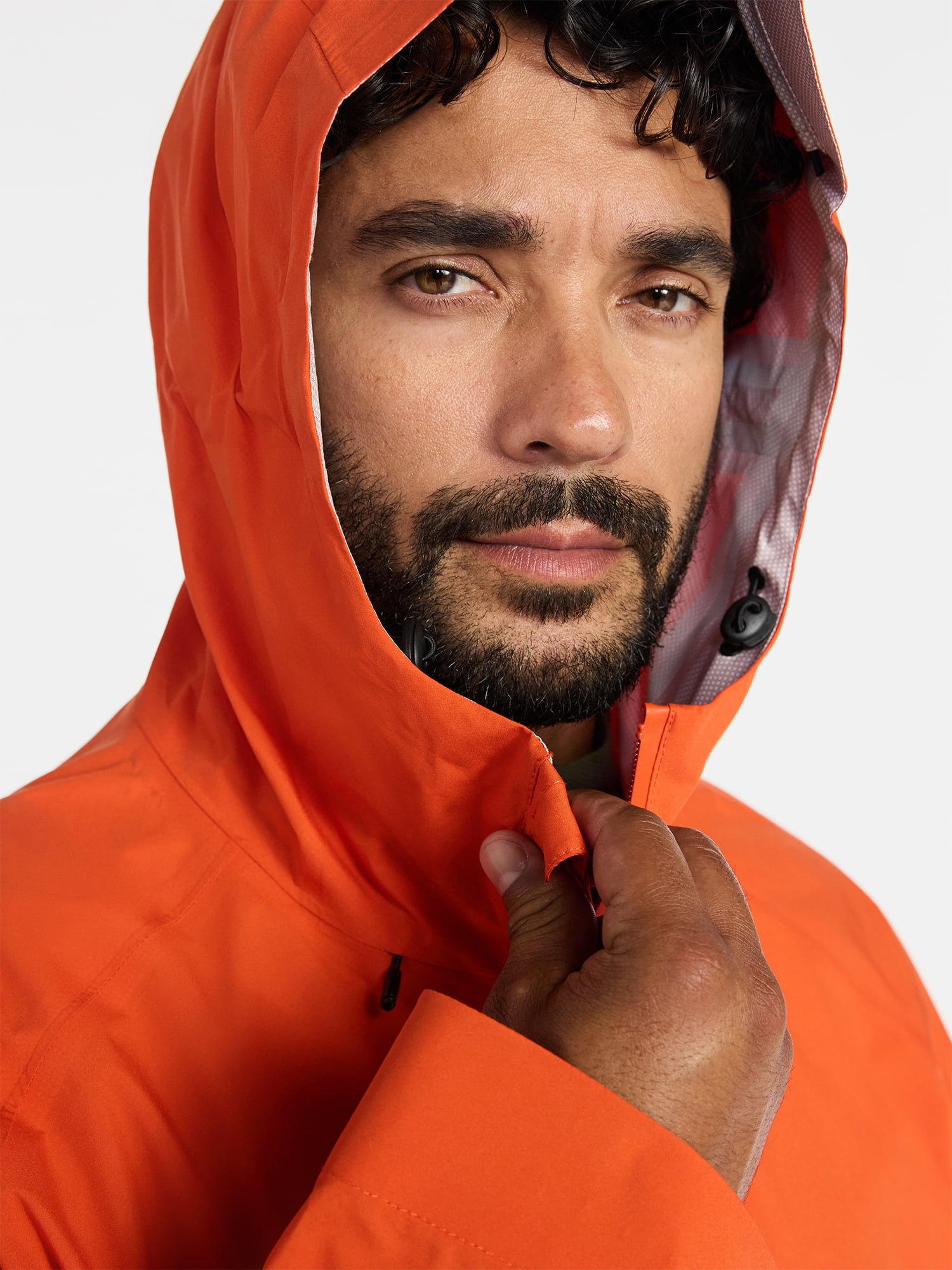 Ozark Trail Men's and Big Men's Sealed Seam Rain Jacket Pinnacle System, Sizes S-3XL