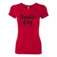 thumbnail image 2 of Wild Bobby Daughter Of The King 2 Corinthians 6:18 Inspirational/Christian Women Slim Fit Junior Tee, Red, Large, 2 of 5