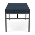 thumbnail image 2 of Avon Reception Waiting 2 Seat Bench 550 LB Capacity / Charcoal Steel / Blue, 2 of 4
