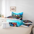thumbnail image 6 of Castle Fairy Child Cute Salamander Twin Bedding Sets,Cartoon Axolotl Bedding Comforter Set, 6 of 8