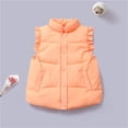 thumbnail image 2 of Little Boys Girls Puffer Vest Kids Girls Winter Vest Lightweight Water-Resistant Button Down Windproof Down Jacket Sleeveless Winter Clothes 6-7 Years, 2 of 3