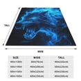 thumbnail image 3 of Balery Wolf Manta de Felpa Suave y Acogedora – Cobija de Franela Aterciopelada para Cama, Lavable y Cálida para Sofá, Mascotas, Transpirable-40"x30", 3 of 7