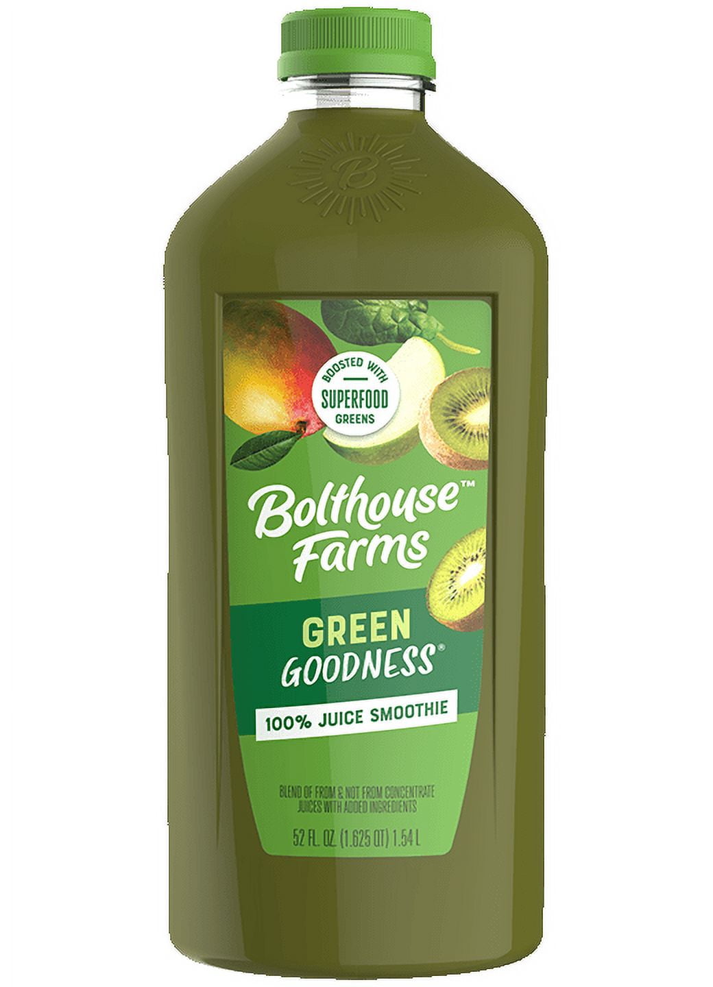 Bolthouse Farms Fruit Juice Smoothie, Green Goodness, 52 fl. oz. Bottle