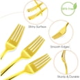 thumbnail image 4 of Ninsula Gold Plastic Forks 35P, 4 of 8