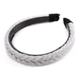 thumbnail image 3 of SEGO Braided Headband With Teeth Hair Hoop Braid Headband Fishtail Braids Hairband With Tooth Synthetic Fish Tail Hair Band Plaited Hairband Women Headband Hairpiece For Girl, 3 of 7