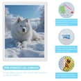 thumbnail image 3 of Diamond Art Kit for Adults, Winter White Arctic Dog Snowfall Diamond Painting for Adults Beginners, 5D DIY Diamond Art Painting Kits, Colorful Diamond Painting Craft for Home Decor 12x16, 3 of 7