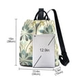 thumbnail image 3 of FORMRS Women's Travel Backpack Purse Anti-Theft Hidden Pockets Casual Shoulder Bag, Beige Floral Pattern, 3 of 7