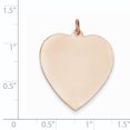 thumbnail image 2 of 14K Rose Gold Heart Disc Charm, 2 of 2