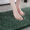 thumbnail image 2 of Bathroom Rugs, Extra Soft Absorbent Chenille Bath Rugs, Rubber Backing Quick Dry, Machine Washable Bath Mats for Bathroom Floor, Tub and Shower, Home Decor Accessories(16*24in,Green), 2 of 7