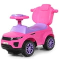 thumbnail image 4 of Costway Coche de paseo 3 en 1 Cochecito para niños pequeños Coche deslizante con música Rosa, 4 of 4