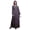 Medium Purple1, variant on Polyester Georgette Leaves & Tulip Floral Print Women’s Long Elastic Waist Casual Summer Maxi Dress-XXX-Large