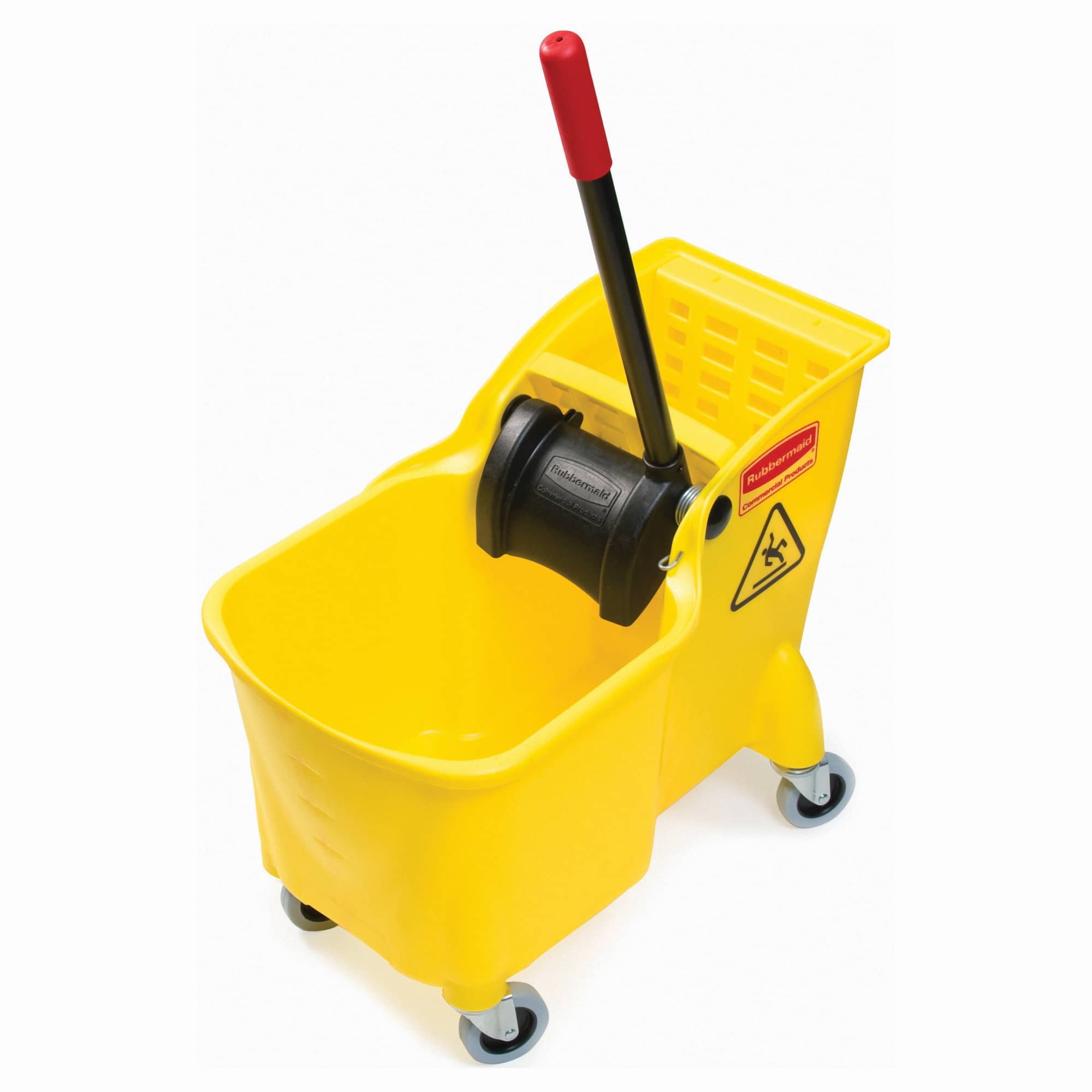 Rubbermaid Commercial Products Tandem 31-Quart Bucket and Wringer, Yellow