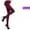 Red, variant on Faithtur Women's Opaque Tights Pantyhose, Candy Colors