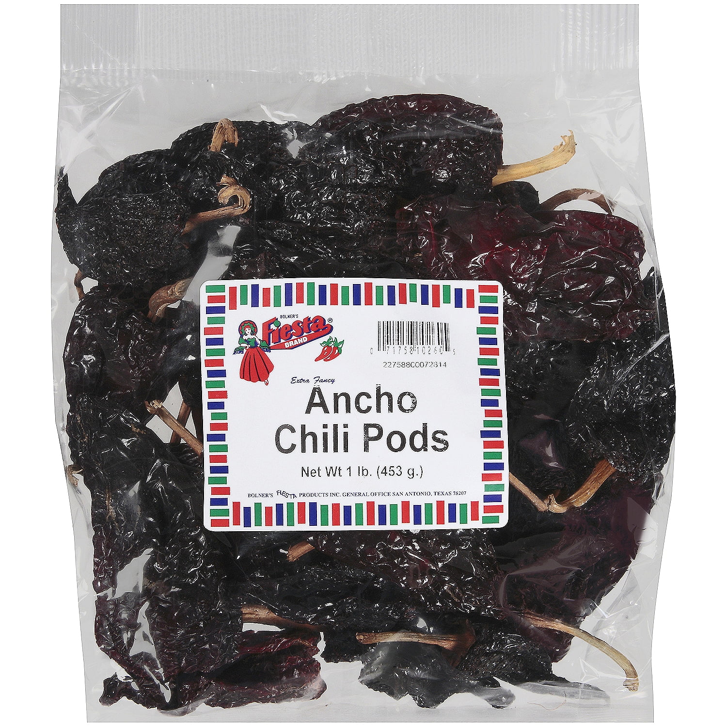 Bolner's Fiesta Ancho Chili Pods, 1 Pound