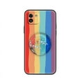 thumbnail image 6 of LYM-Phone Case For Samsung Galaxy A03 Global/SM-A035F, Cartoon Kickstand Glitter Soft Case Back Cover Anti-knock Quicksand Rotatable stand Simplicity Phone Lens Protection cute Durable, 6 of 9