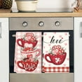 thumbnail image 4 of PuSpu Valentine's Day Decoration 2-pack Happy Valentines's Day Kitchen Towels 23.6x15.8 Inches Drying Cloth Tea Towel Suitable For Cooking And Baking, 4 of 6